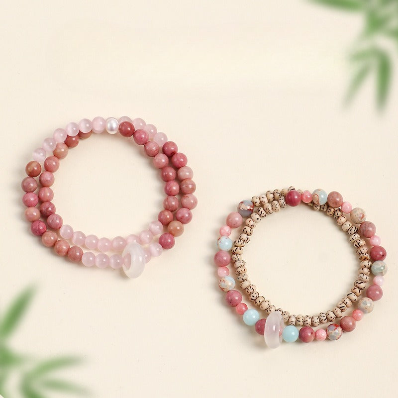 Agate Celestial Double-Wrap Bracelet
