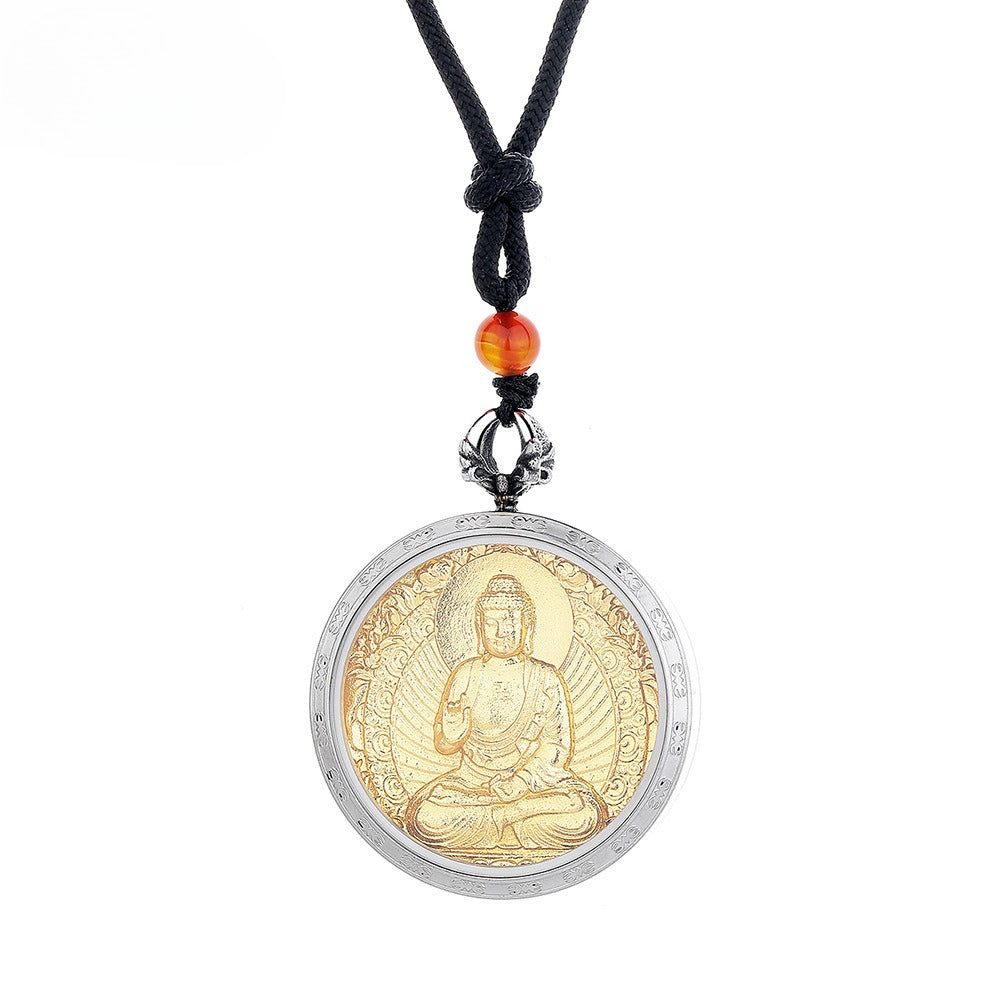 Steel Necklace – Elegant Everyday Buddha Gift