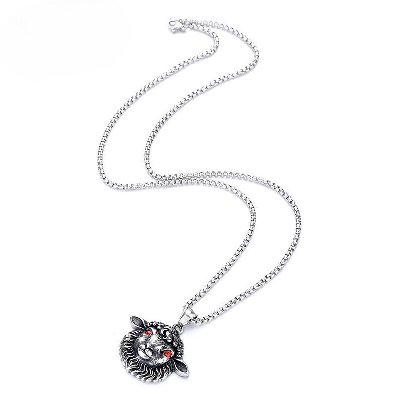 Punk Lamb Stainless Steel Pendant Necklace