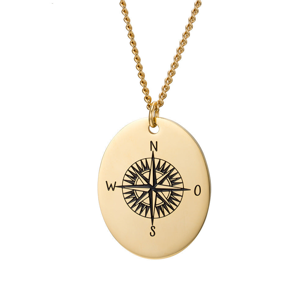 Nautical Compass Pendant — Silver or Gold