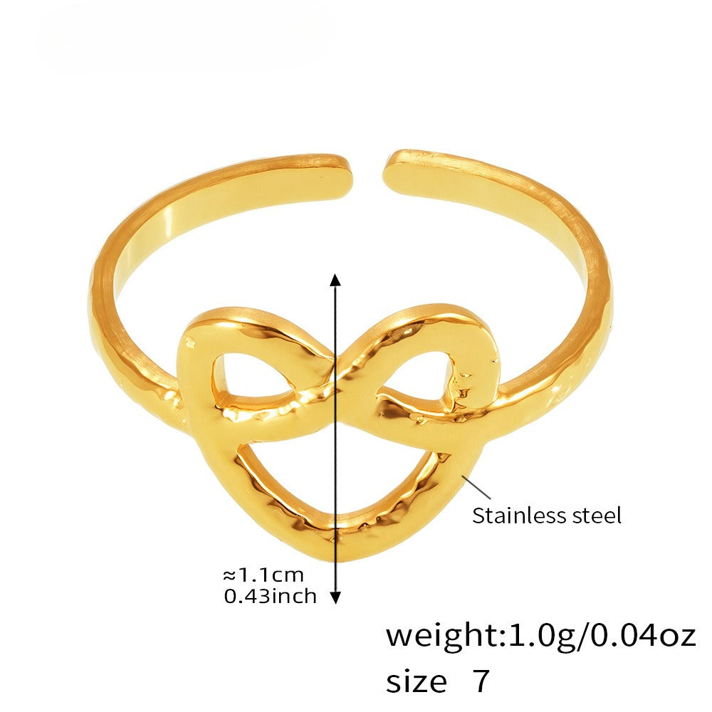 Planderful 18K Gold Plated Geometric Flower Ring For Women
