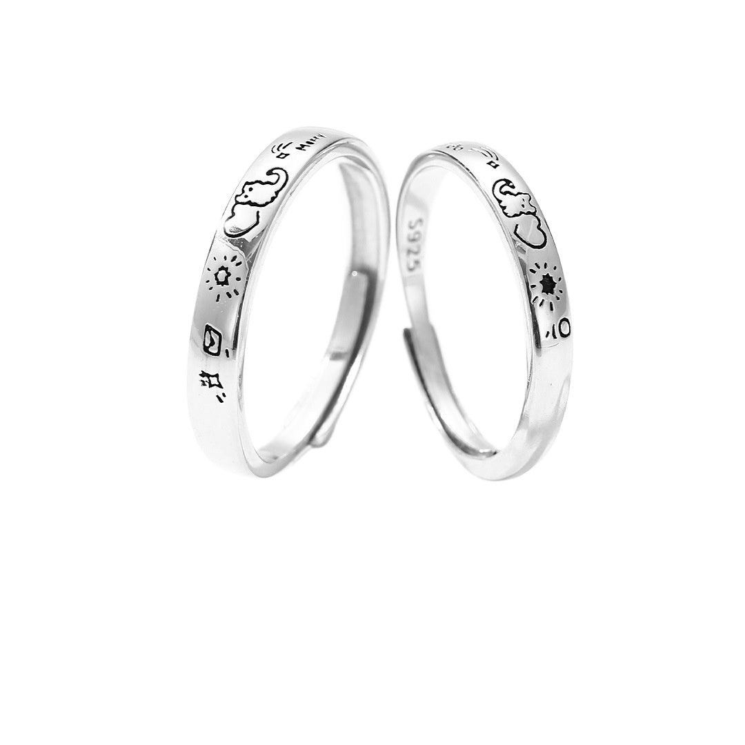 Romantic Graffiti S925 Sterling Silver Ring