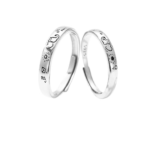 Romantic Graffiti S925 Sterling Silver Ring