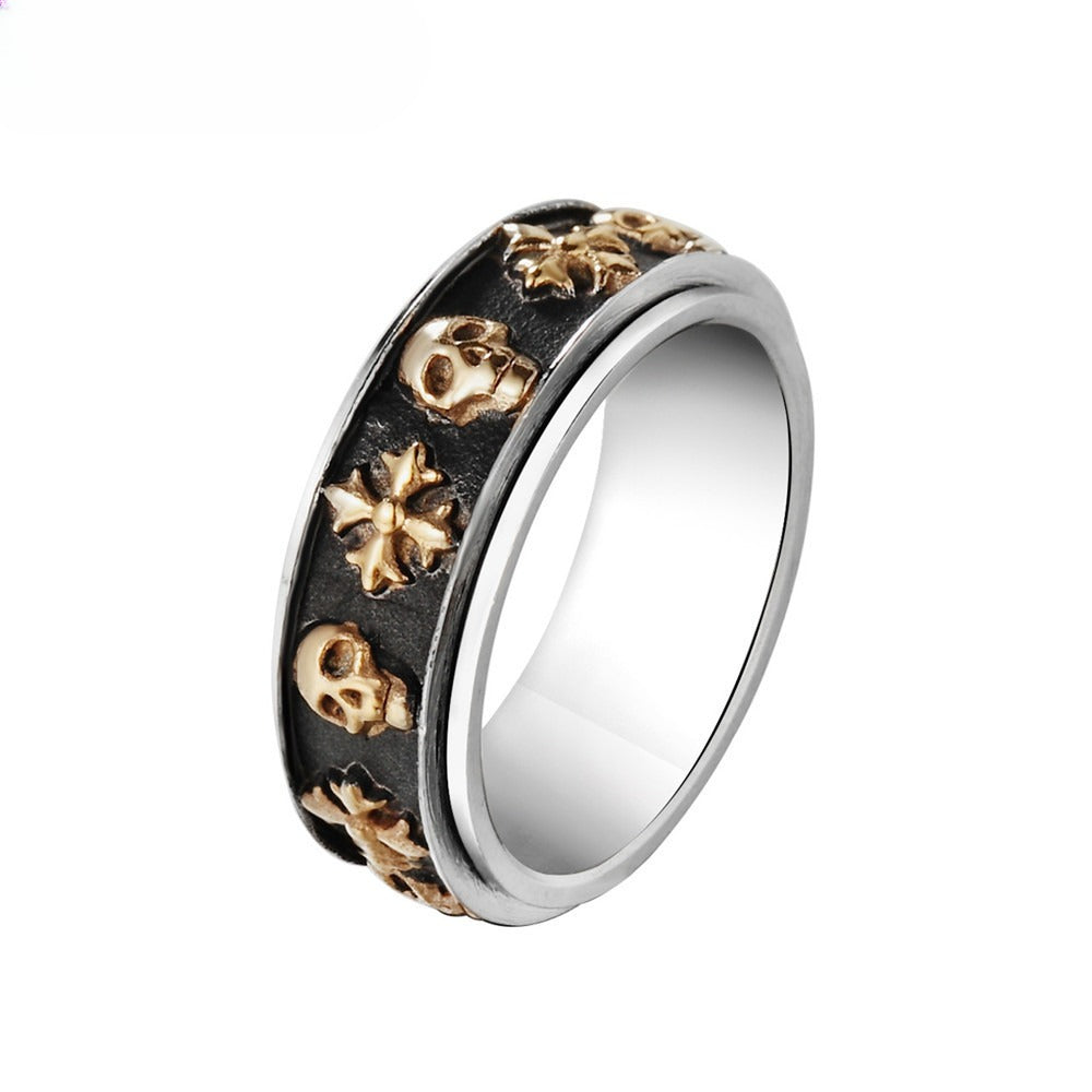 Titanium Steel Skull Ring