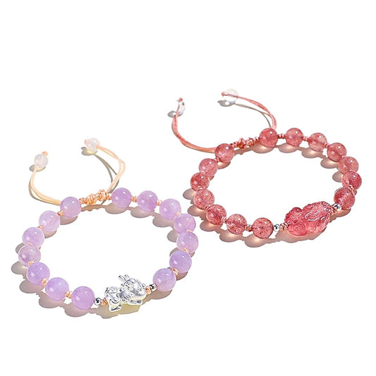 Planderful Fortune's Favor Bracelet – Fresh and Sweet Strawberry Crystal Design