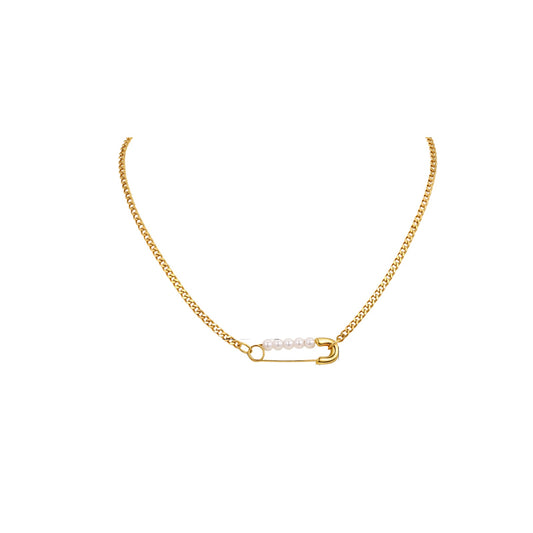 Stainless Steel Pin Daily Wear Version Of Sweet & Cool Style Girlfriend Gift Necklace