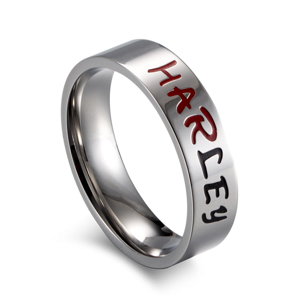 Batman Suicide Squad Joker Stainless Steel Couple Ring Harley & Joker