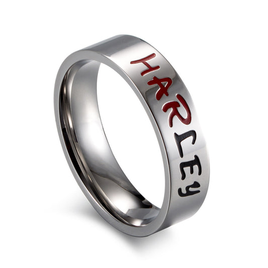 Batman Suicide Squad Joker Stainless Steel Couple Ring Harley & Joker