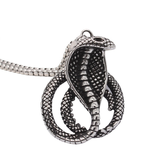 Cobra Pendant Premium Titanium Steel Unisex Jewelry For Men And Women Protection Statement Planderful Everyday Genie