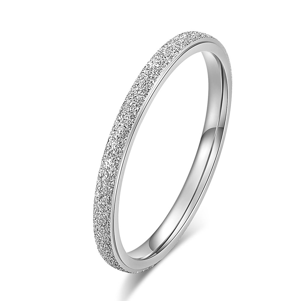 Titanium Steel Ring - Elegant Everyday Wear For Modern Women And Gift-Ready Packaging