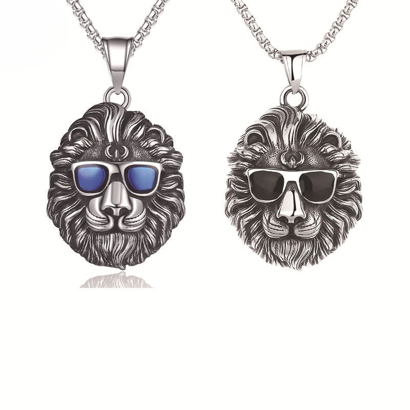Lion Haifeng Stainless Steel Pendant Necklace