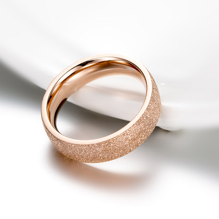 Japanese And Korean Style Colorful Rose Gold Ring For All
