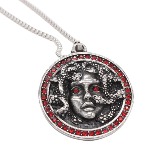 Medusa Pendant For Men And Unisex Titanium Steel Protection Statement Everyday Genie Planderful