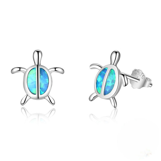 Planderful Jewelry Opal Sterling Silver Stud Earrings Everyday Genie Collection Timeless Elegance
