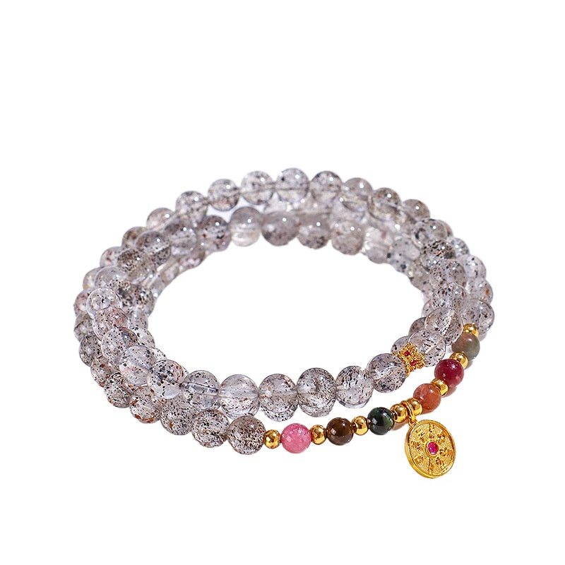 Planderful Fortune's Favor Bracelet – Stylish Black Strawberry Crystal Design