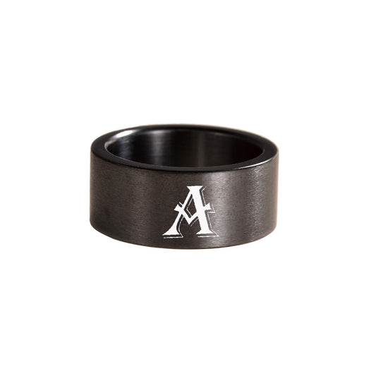 Planderful Everyday Genie Fade Resistant Stainless Steel Letter Ring For Men And Women