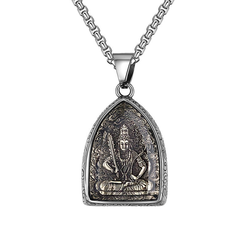 Stainless Steel Necklace – Vintage Zodiac Pendant