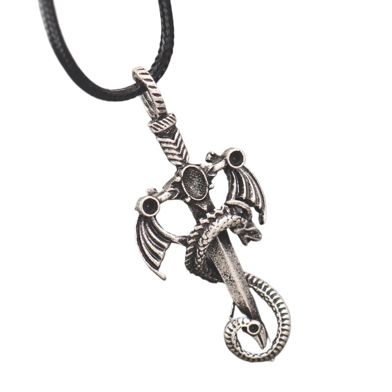 Planderful Dragon Sword Necklace For Men And Women Custom
