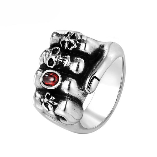 Titanium Steel Skull Ring