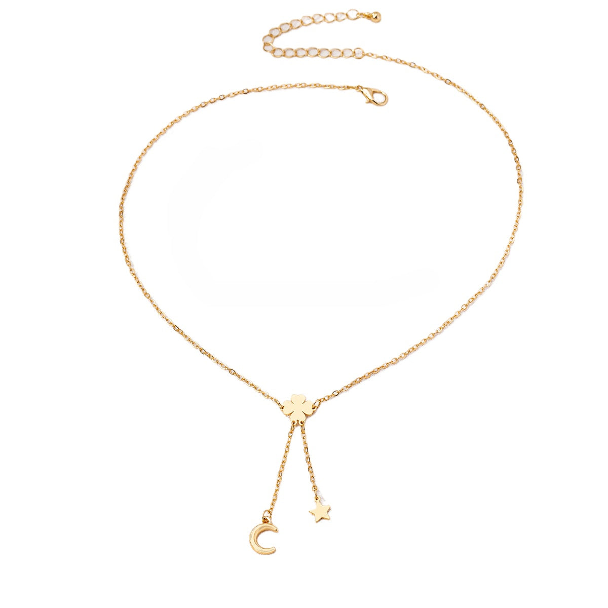 Planderful Vienna Verve Necklace – Minimalist Metal Flower Pendant Design