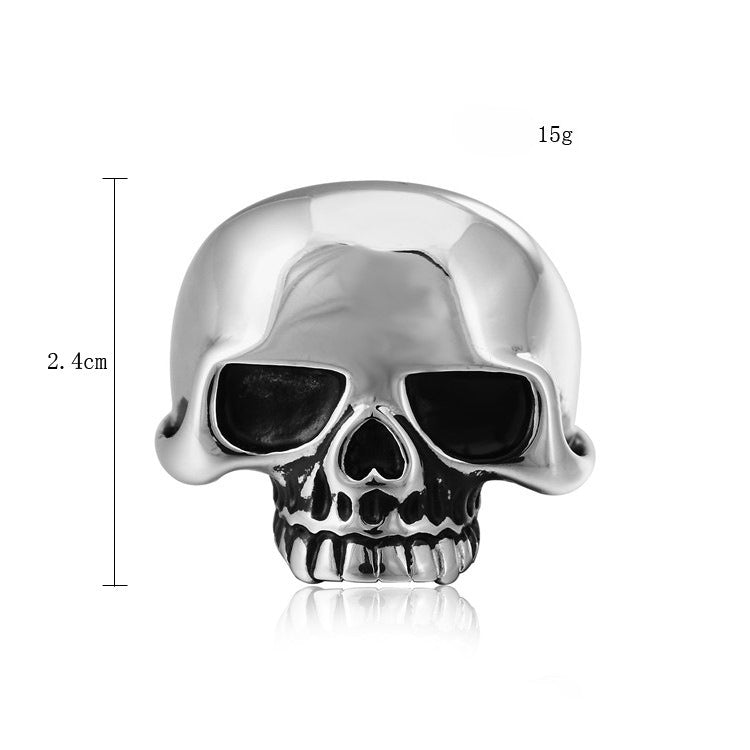 Titanium Steel Skull Ring