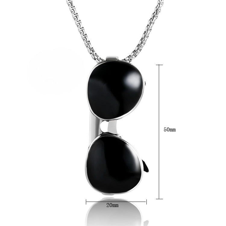 Planderful Steel Pendant Necklace Everyday Genie Unisex Accessory With Bold Protection Statement