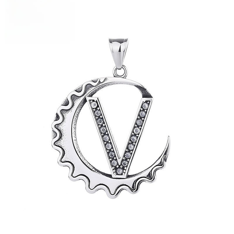 Letter Diy Stainless Steel Pendant Necklace