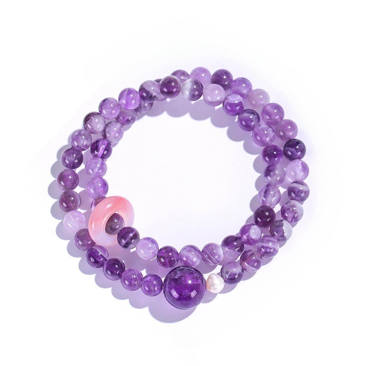 Planderful Fortune's Favor Bracelet – Elegant Agate and Amethyst Design