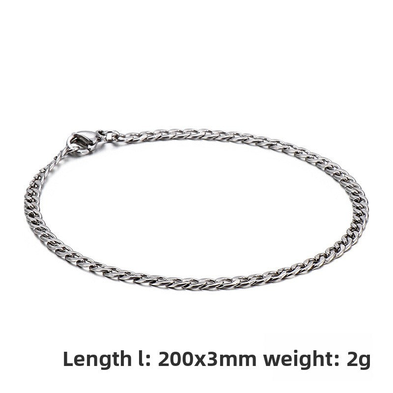 Street Hip-Hop Version Of Stainless Steel Bracelet – Titanium Steel Unisex Bracelet