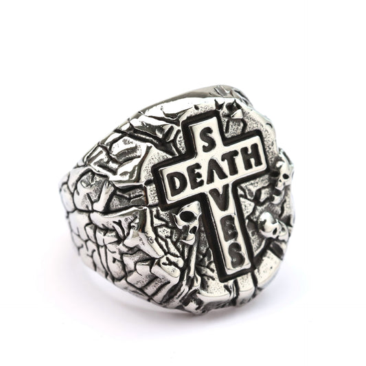 Mens Durable Stainless Steel Ring Retro Cross Punk Style Planderful Everyday Genie Collection For Men