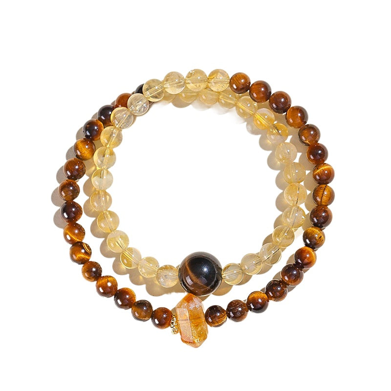 Planderful Fortune's Favor Bracelet – Unique Yellow Tiger Eye Design
