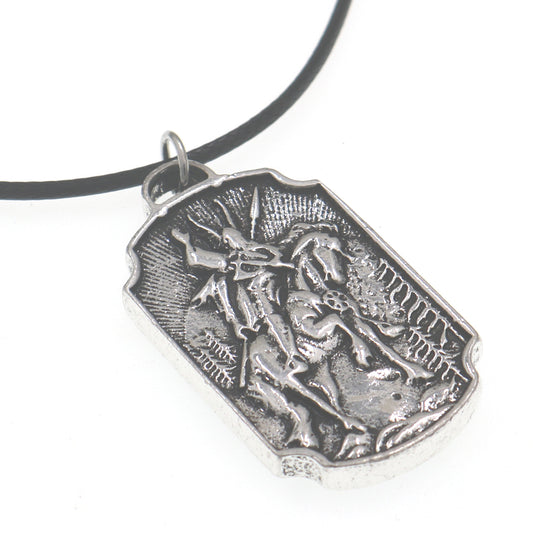 Archangel Knight Pendant with Tree of Life Necklace - Retro Men's Accessories