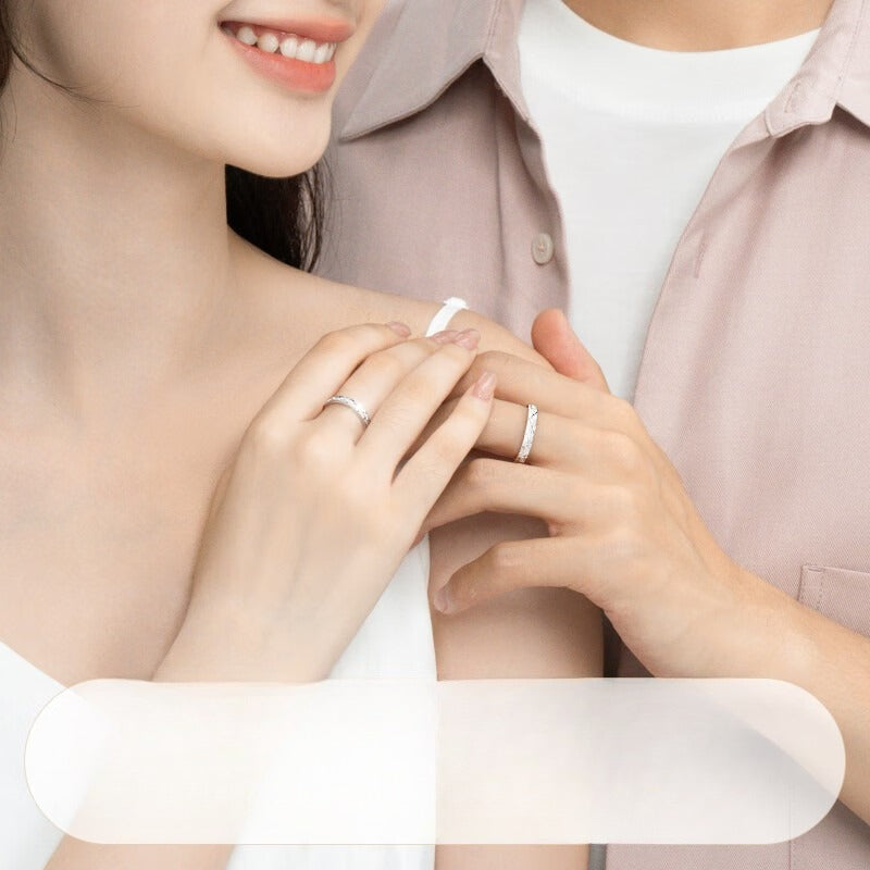 S925 Sterling Silver Gypsy Couple Ring — Adjustable