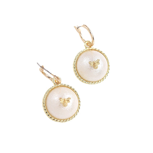 Fashion Forward Pearl Bee Earrings - Vienna Verve Collection