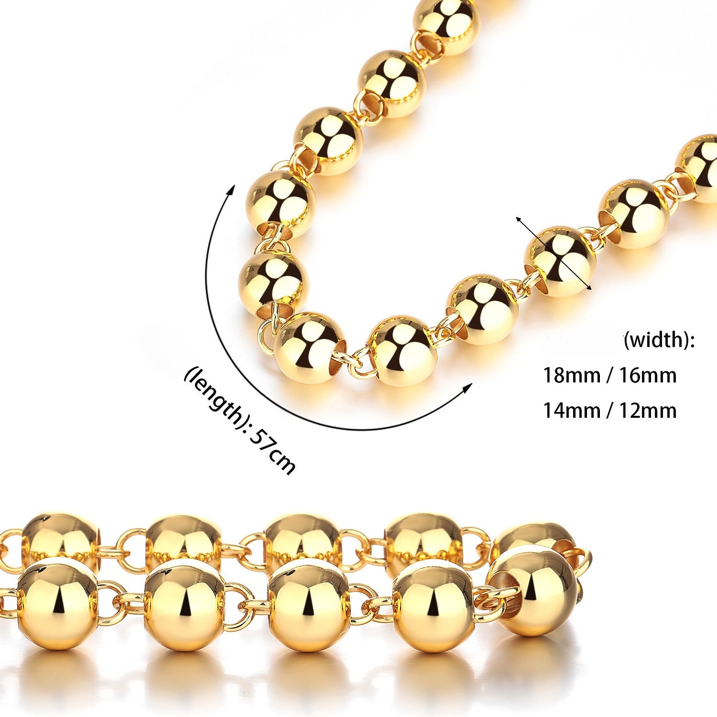 Steel Necklace - Statement Beaded For Men