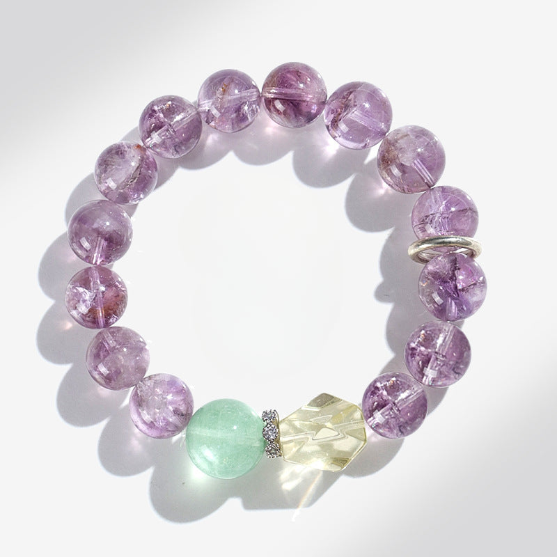 Planderful Fortune's Favor Bracelet – Elegant Crystal Design with Stunning Purple Fire Grape Stones