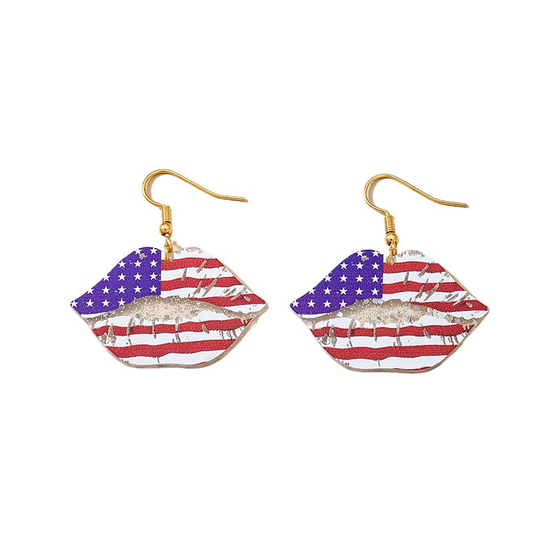Planderful Vienna Verve Earrings – Stylish Acrylic Love Map Design