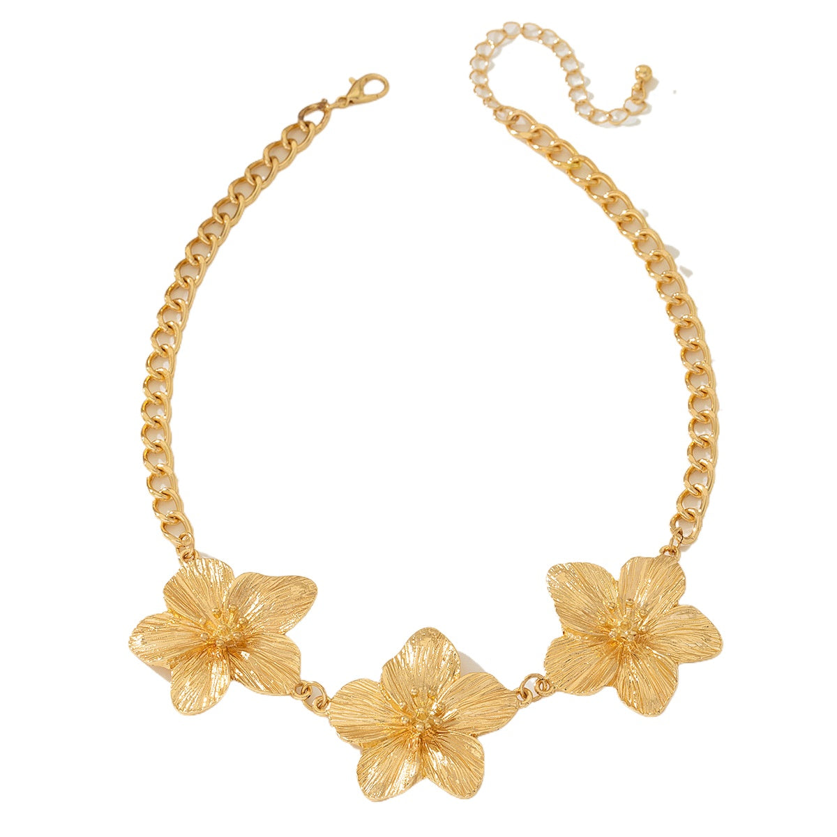 Planderful Vienna Verve Necklace – Fashionable Metal Flower Design