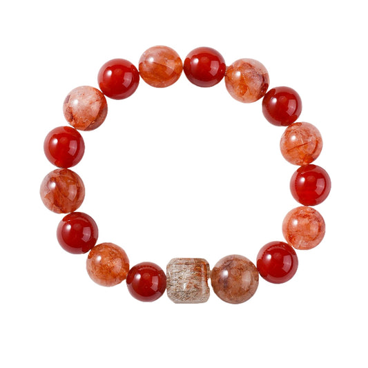Agate Crystal Floral Bracelet