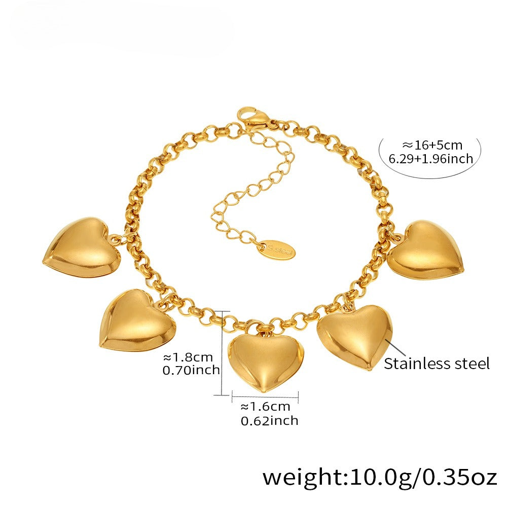 Planderful Genie 18K Gold Plated Women Love Bracelet