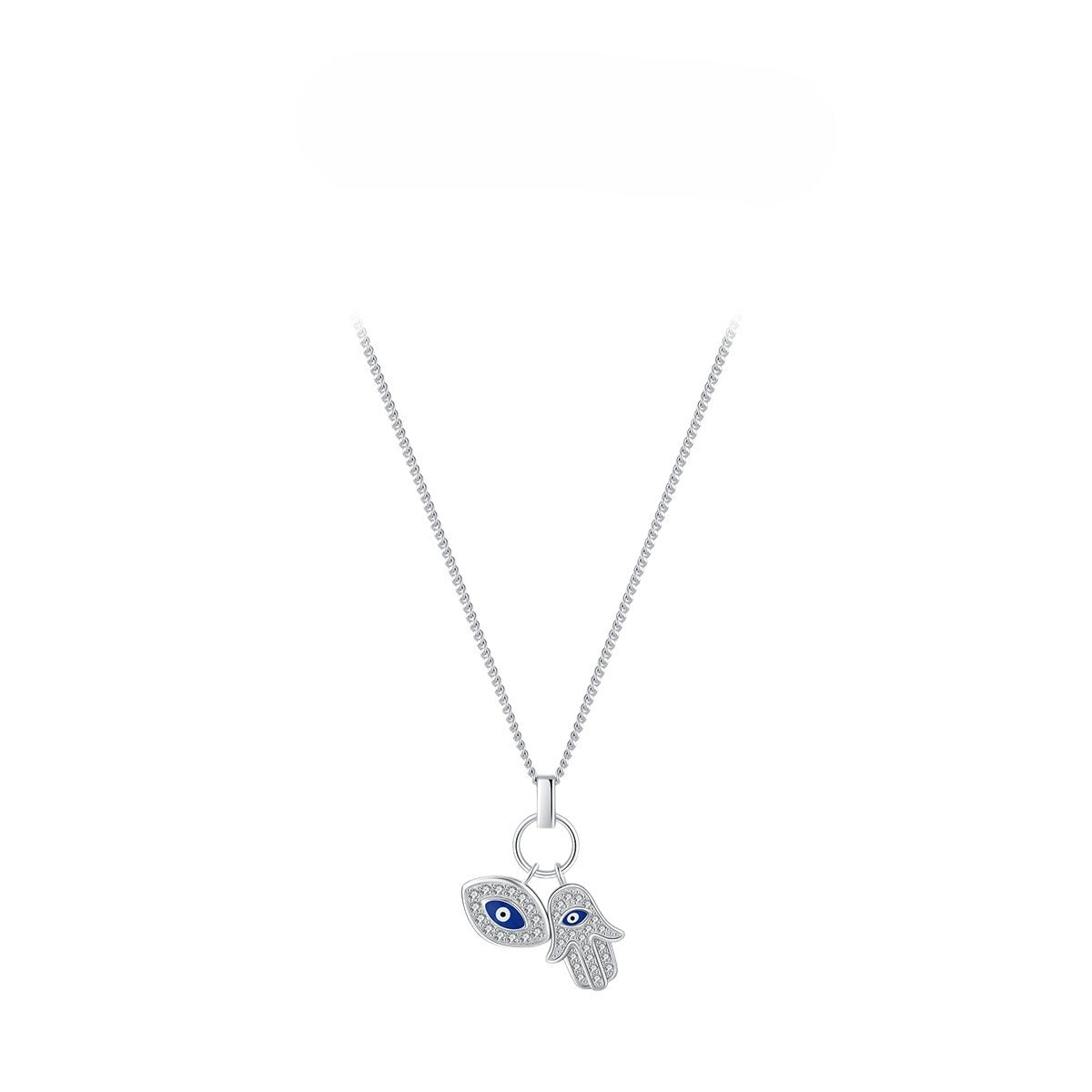 925 Sterling Silver Blue Eye Turquoise Necklace