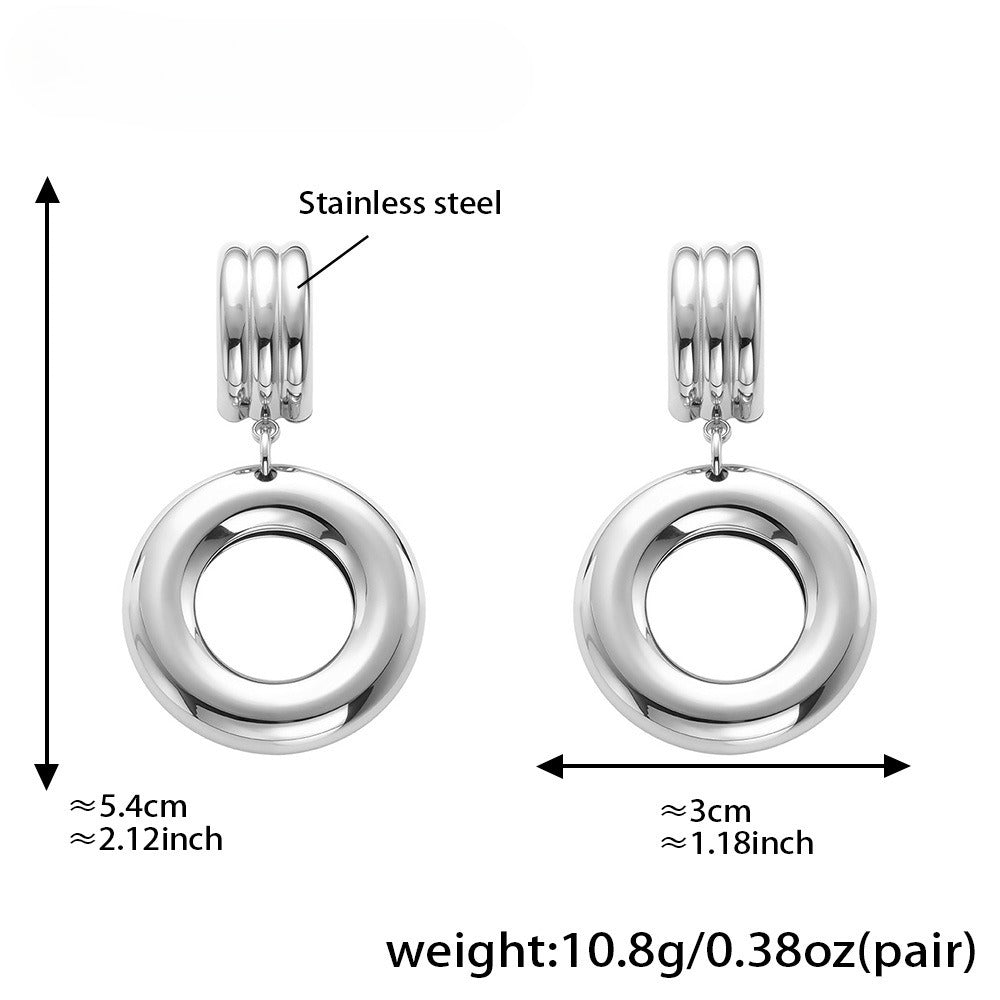 Planderful Eco Friendly Two Color Geometric Earrings Ladies