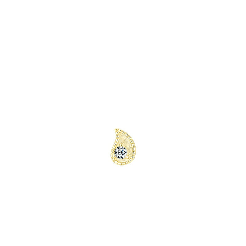 925 Sterling Silver Petite Zircon Earrings