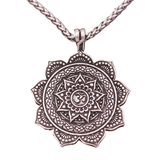 Mandala Flower Zen Necklace for Men