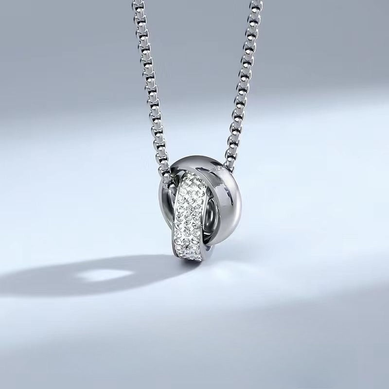 Zircon Pendant For Unisex Stylish Minimalist Steel Jewelry Planderful Everyday Genie Collection