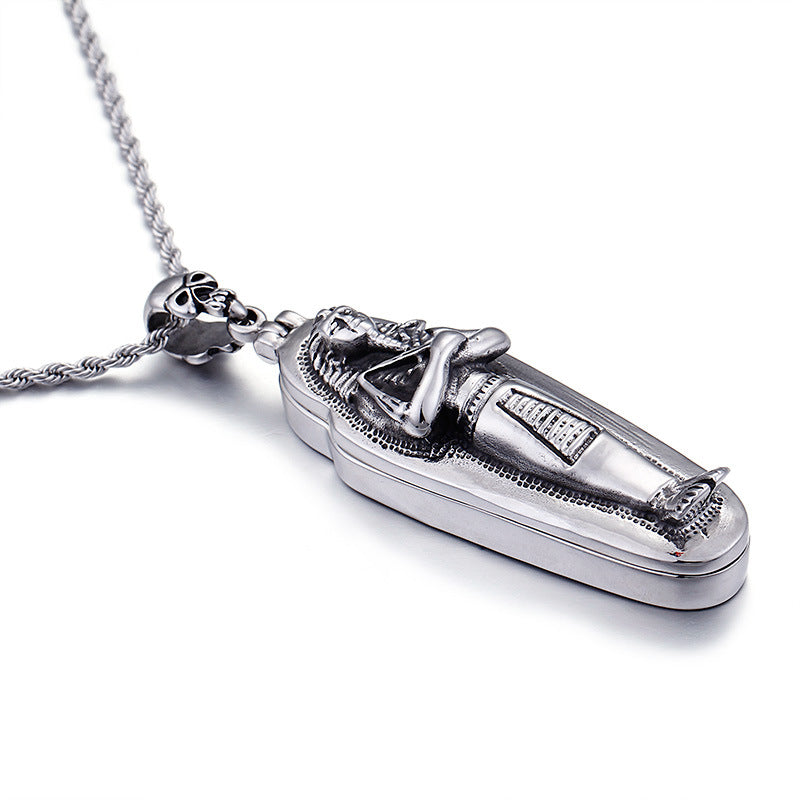 Exaggerated Pharaoh Mummy Pendant for Stylish Men