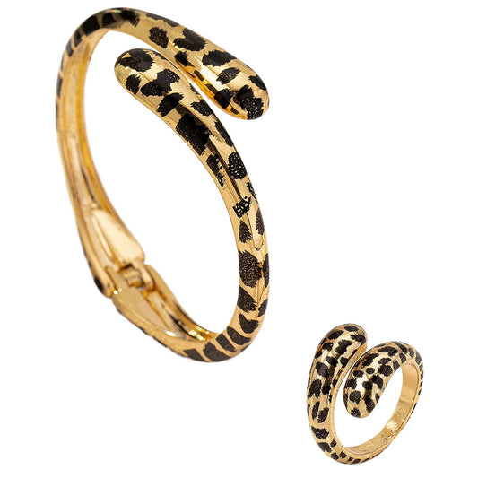 Personalized Leopard Print Jewelry Set for Fashion Lovers