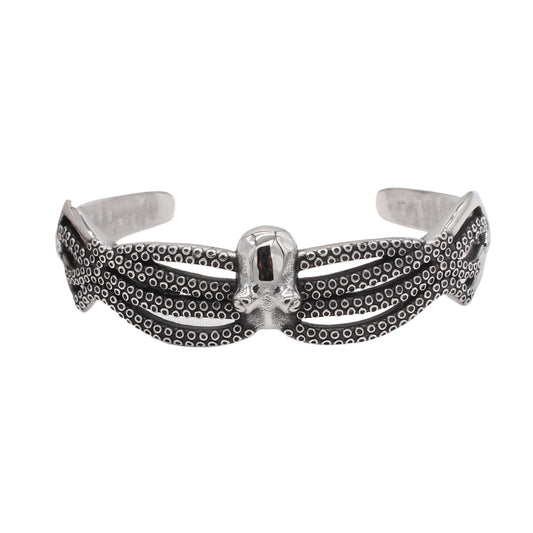 Planderful Titanium Steel Bracelet Unisex Retro Squid Octopus Design Protection Statement For Men And Women