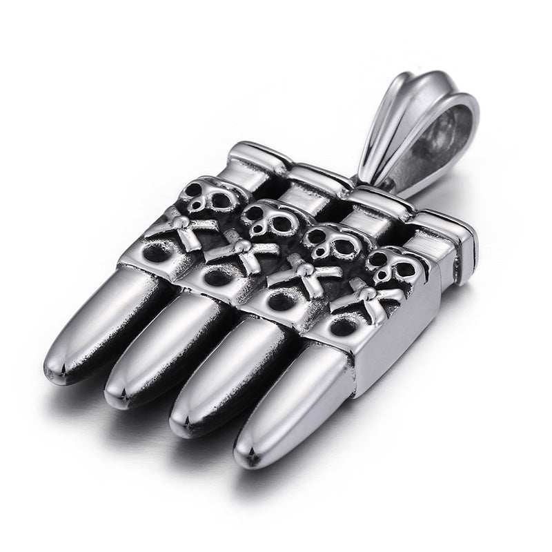 Skull Pendant Necklace for Men - Edgy Urban Jewelry Piece