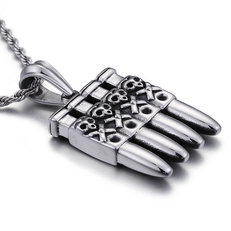 Skull Pendant Necklace for Men - Edgy Urban Jewelry Piece